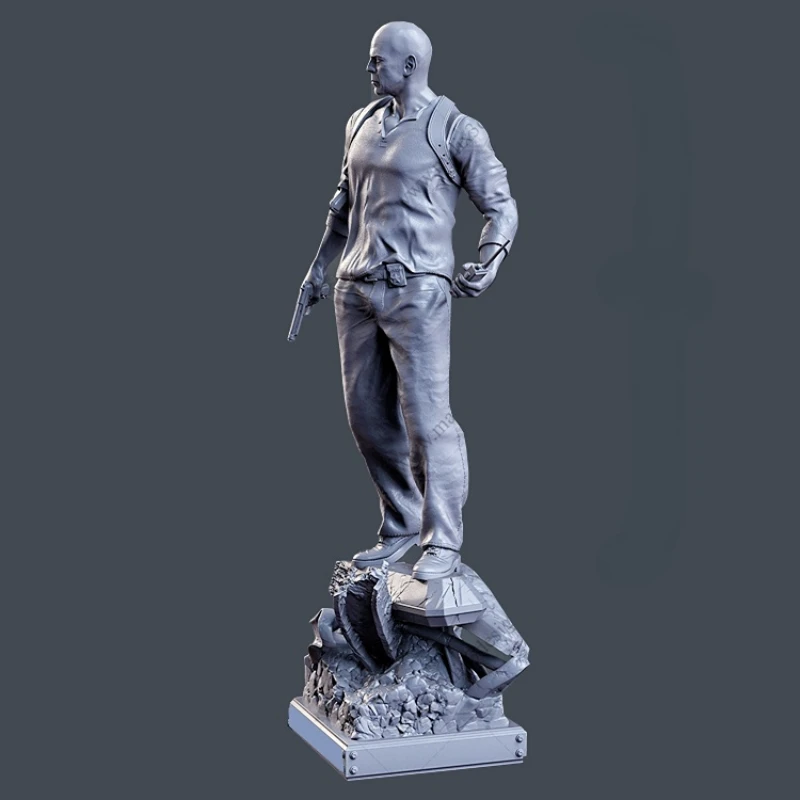 Sztywna figurka z żywicy 1/24 w skali 75mm do montażu zestaw modeli do składania niezmontowanych dioram niemalowanych statuetek zabawka