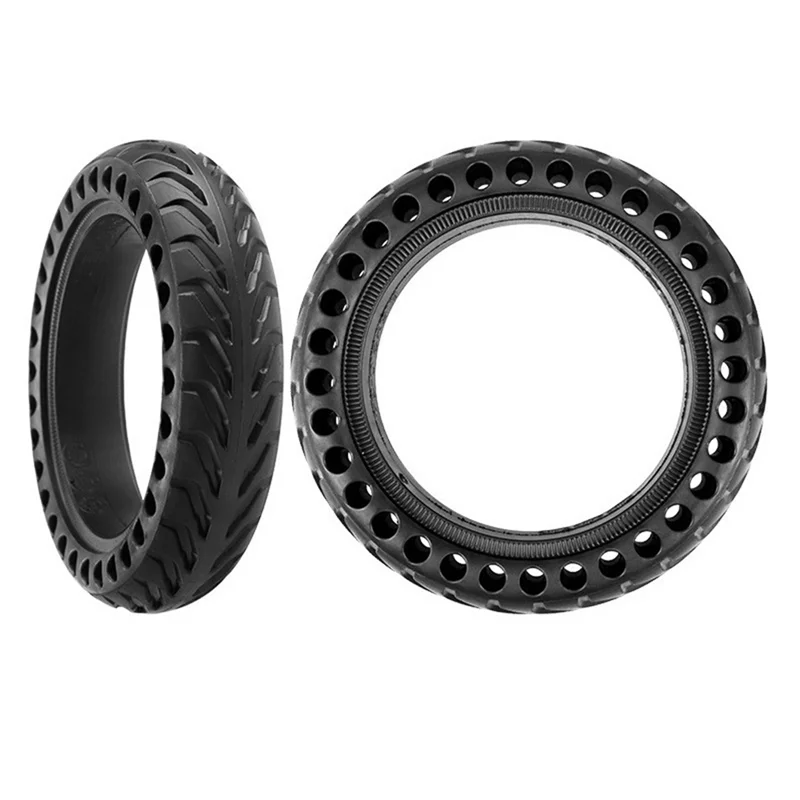 For M365 Electric Scooter Accessories 8.5 Inch Light Elastic Shock-Absorbing Non-Inflatable Solid Tires