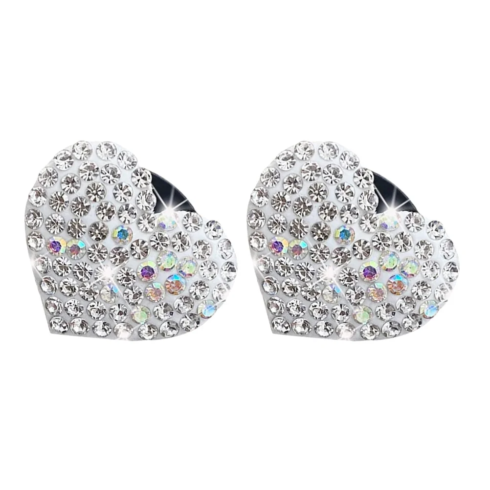 

2pcs Air Freshener Heart-Shaped Aroma Diffuser Interior Decoration Dashboard Ornament For Women Vent Diffuser Clip Aroma Car