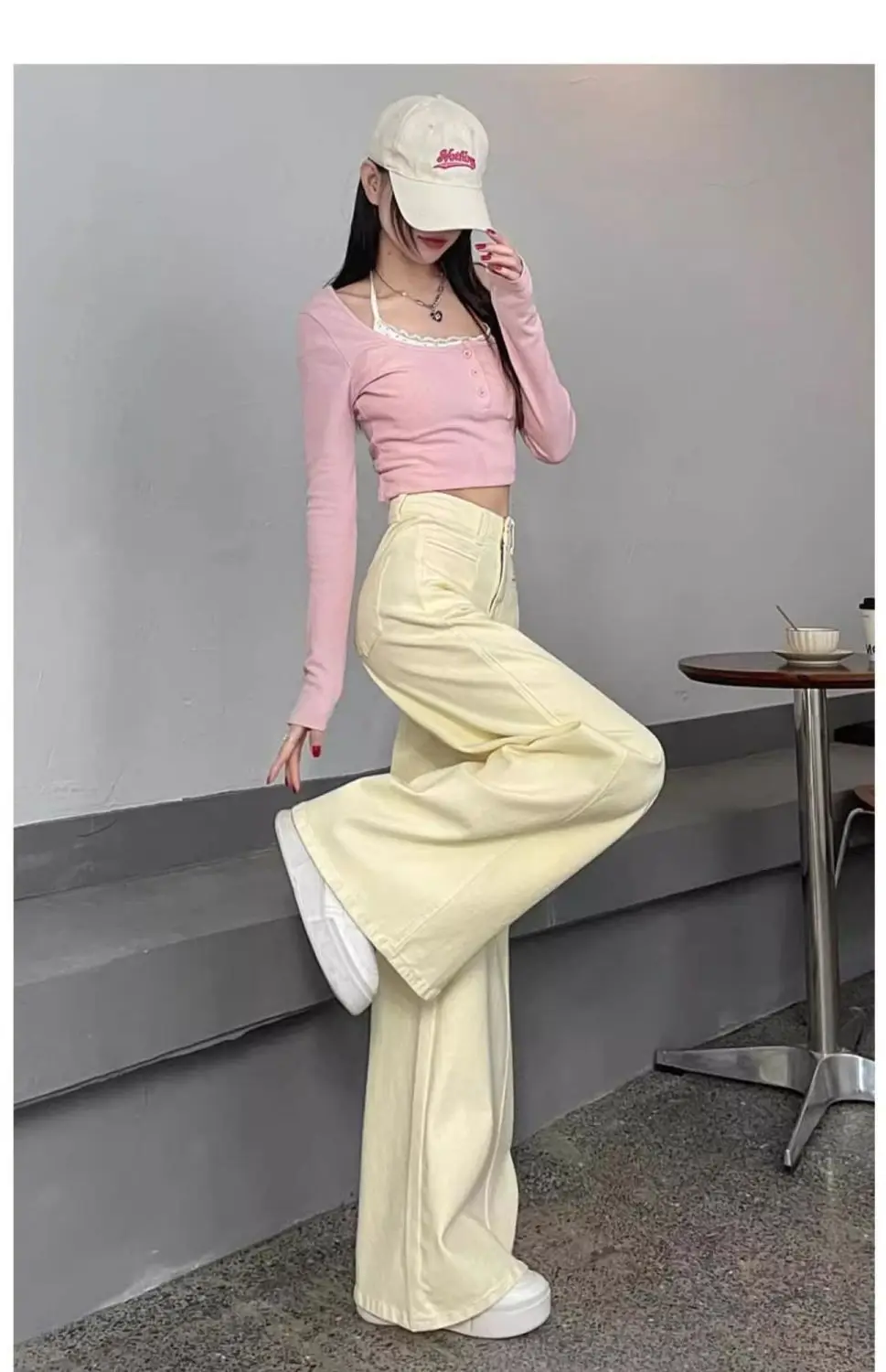 Jeans para mulher tie dye branqueado design irregular gradiente multi cor feminino denim moda arte única legal artístico boêmio