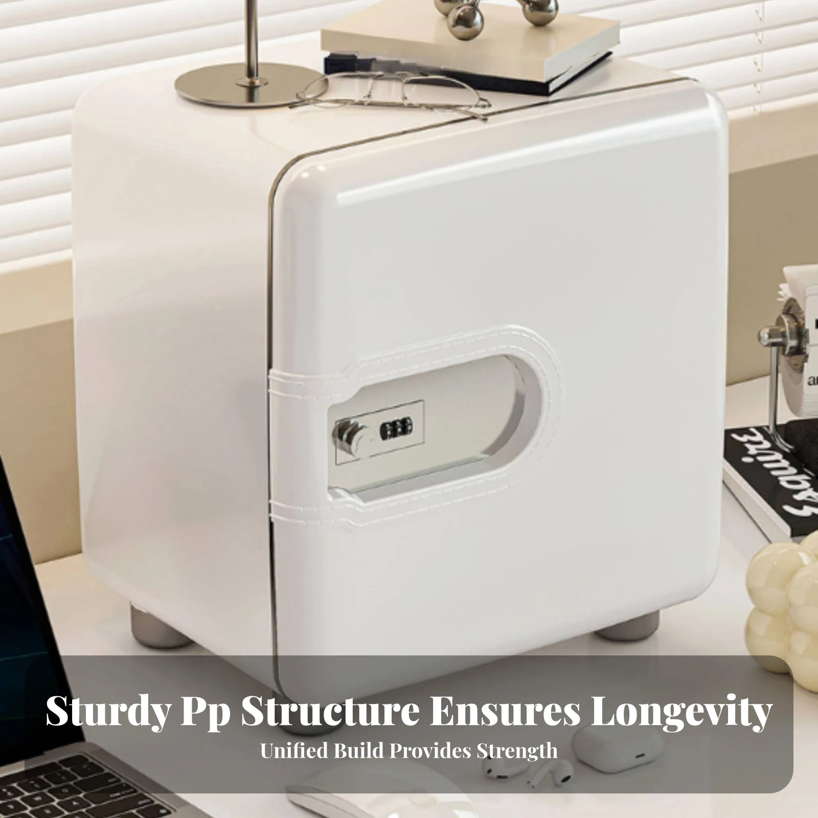 Cabinet with Combination Lock Space-Saving Lockable Cabinet Furniture Modern for Professionals, Office Desk, Study Room