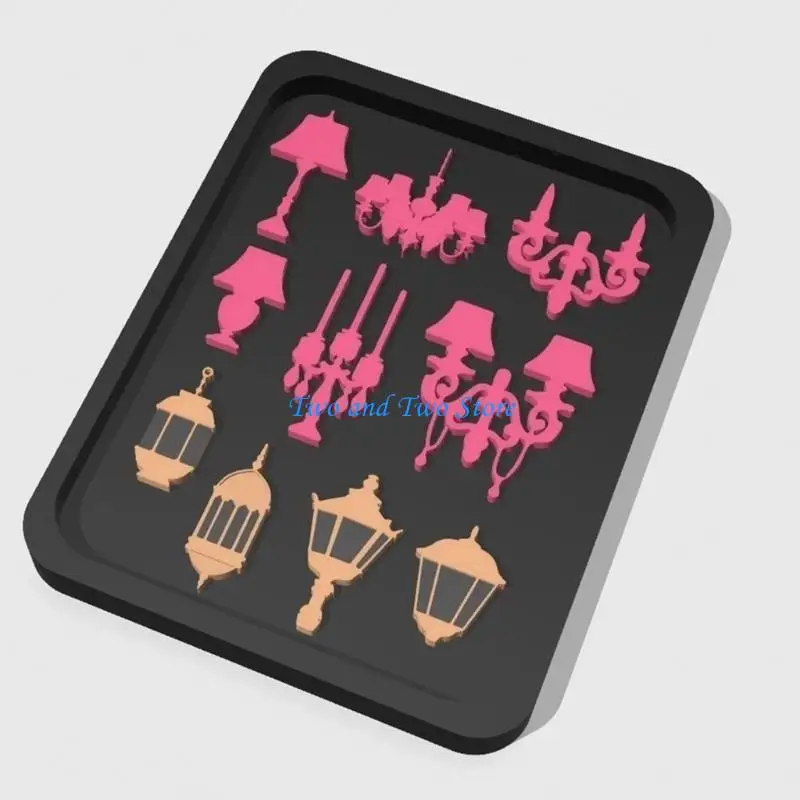 HX6F Epoxy Pendants and Hollow Decorations Easy to Clean Mold for Jewelry Crafting