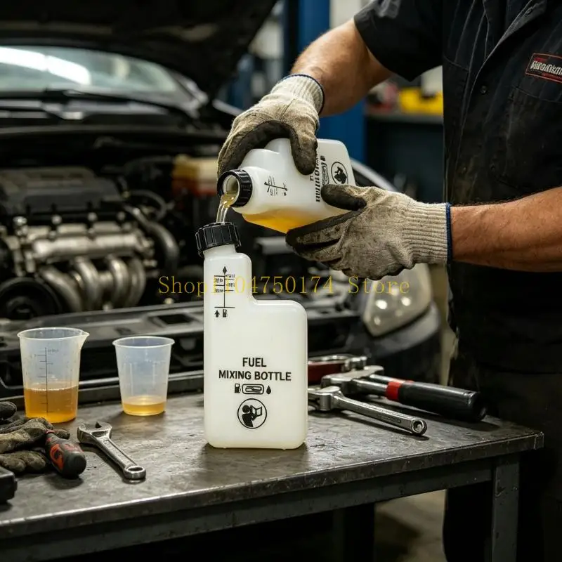 Engine Mixing Bottle with Four Printed Ratios and Fill-Level Guides Top Sale