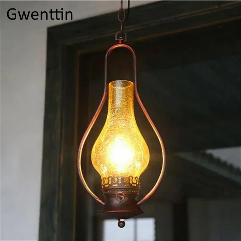 Retro Pendant Lights Hanglamp for Dining Room Bedroom Home Decor Ceiling Lighting Fixtures Loft Industrial Luminaria Chandelier