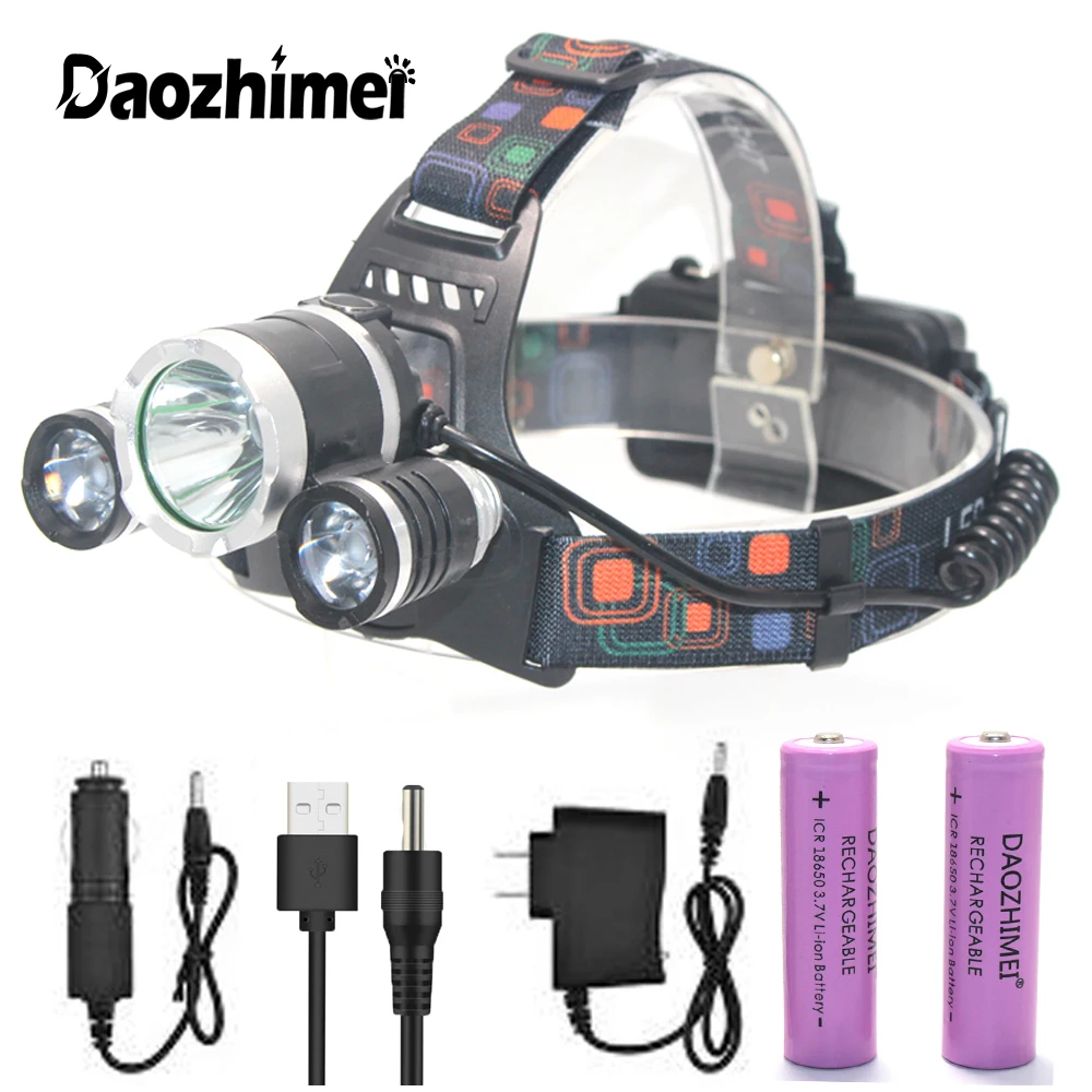 Super Bright LED Headlamp Waterproof Headlight Flash Light 4 modes Tactical Torch Powerful Lantern Camping Torch