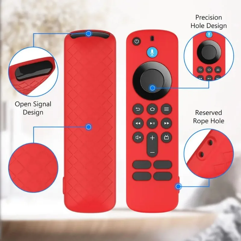 Silicone Remote Control Protective Cover For Fire TV Stick HD/4K Glow-in-the-Dark Anti-Drop Dustproof Case Protect Cover