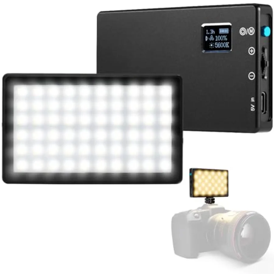 

Двухцветная мини-панель LED-освещения для профессиональных DSLR-камер, регулируемая мини-панель с ЖК-дисплеем, фото- и видеосъемка, длительное время работы от батареи