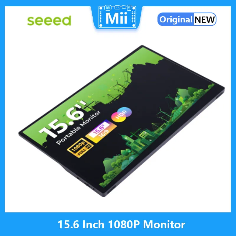 Monitor 15.6 P da 1080 pollici IPS, HDR, 100% sRGB, Mini HDMI, Type-C, altoparlante, compatibile per Raspberry Pi/Nvidia Jetson/PC/reRouter