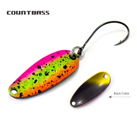 Brass Fishing Spoon 3.5g with Hook countbass