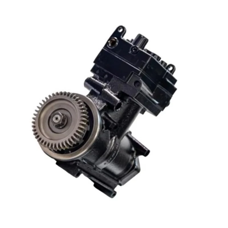 1805490 Twin Cylinder Air Compressor Assembly 1696200, Single Stage Flange Mount Truck Air Brake Repair Spare Part