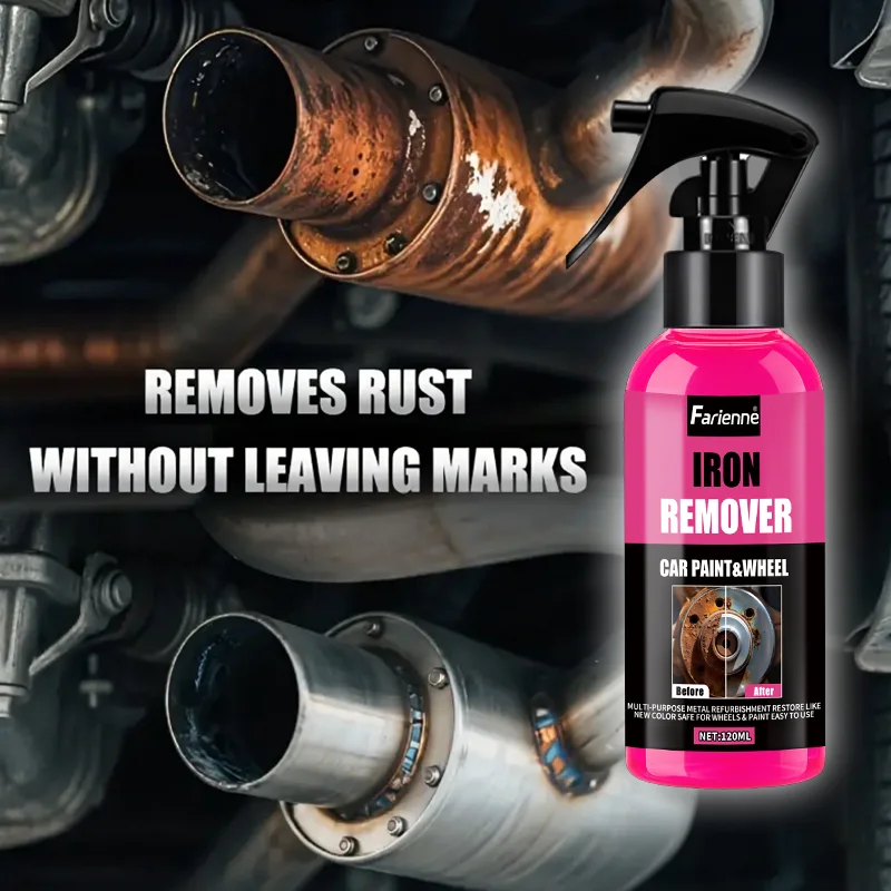 

Спрей для удаления ржавчины Farienne 120 мл: эффективное средство для очистки лакокрасочного покрытия и дисков автомобиля, легко наносится, восстанавливает блеск
