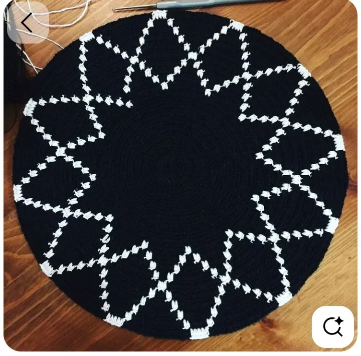 Round Braided Rug Colorful Radial Geometric Red Blue Yellow Segment Woven Design for Living Room Decor