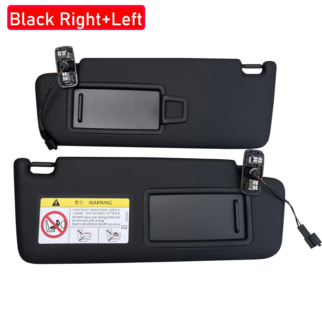 5GG857551 5GG857552 Voor VW Golf 7 MK7 2013-2021 Zwart Grijs Zonneklep Paneel Met Make-Up Spiegel Zonnescherm 5GG 857 551