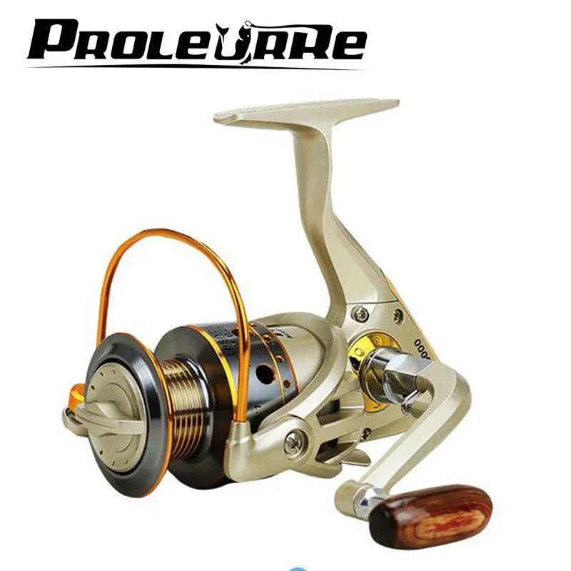 German technology 1000-7000 seires 12 bears metal front drag spinning fishing reel Fishing Spinning Reel Pesca