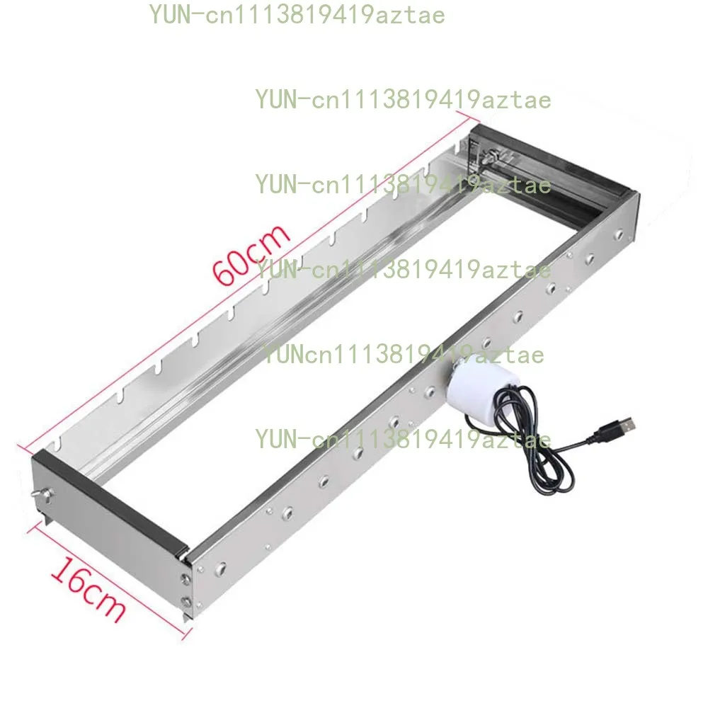 Fully Automatic Rotary Stainless Steel Hot Dog Roller Grill Adjustable Width Commercial Snack Equipment