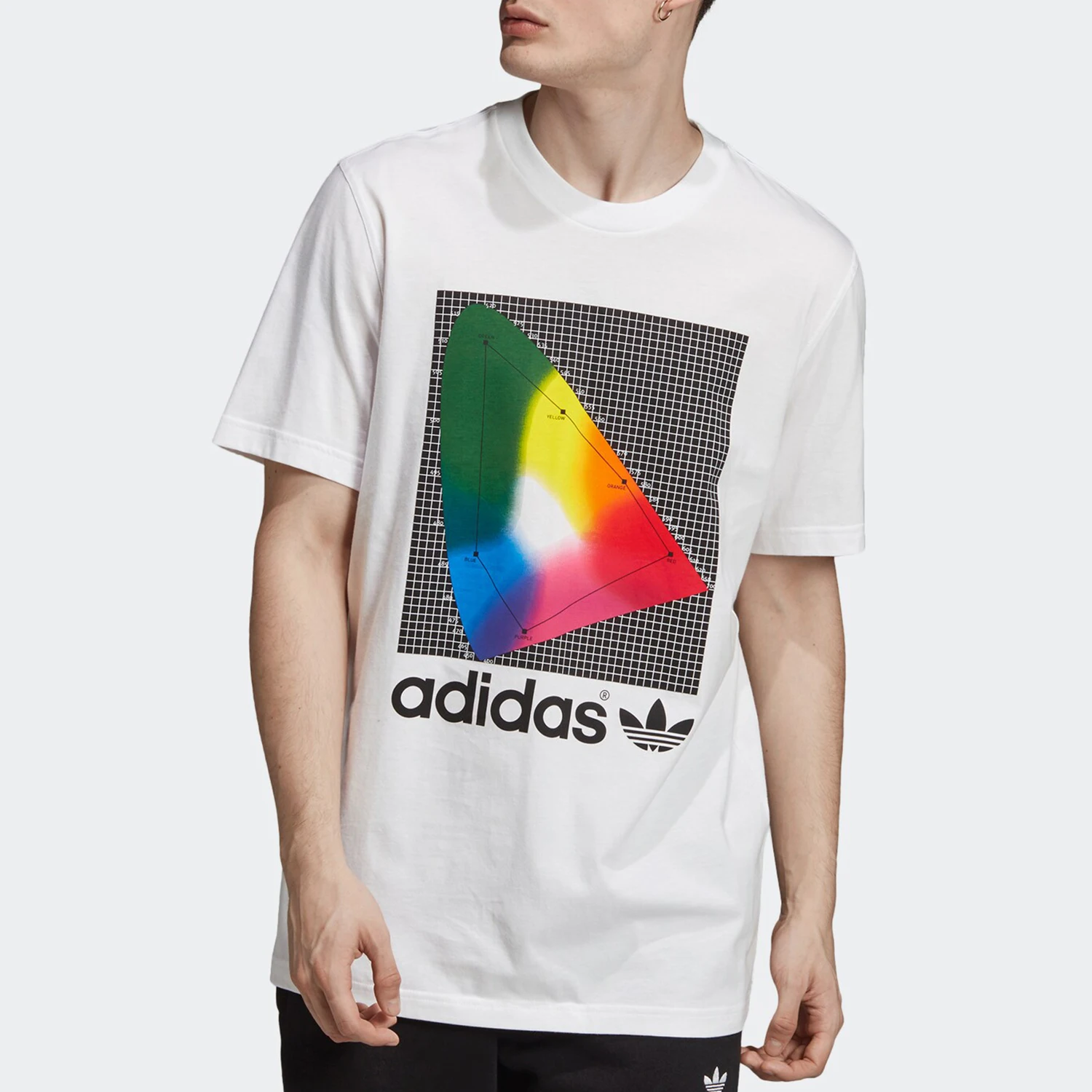 Adidas genuine clover men's new SPECTRUM TEE short sleeved T-shirt EI6216
