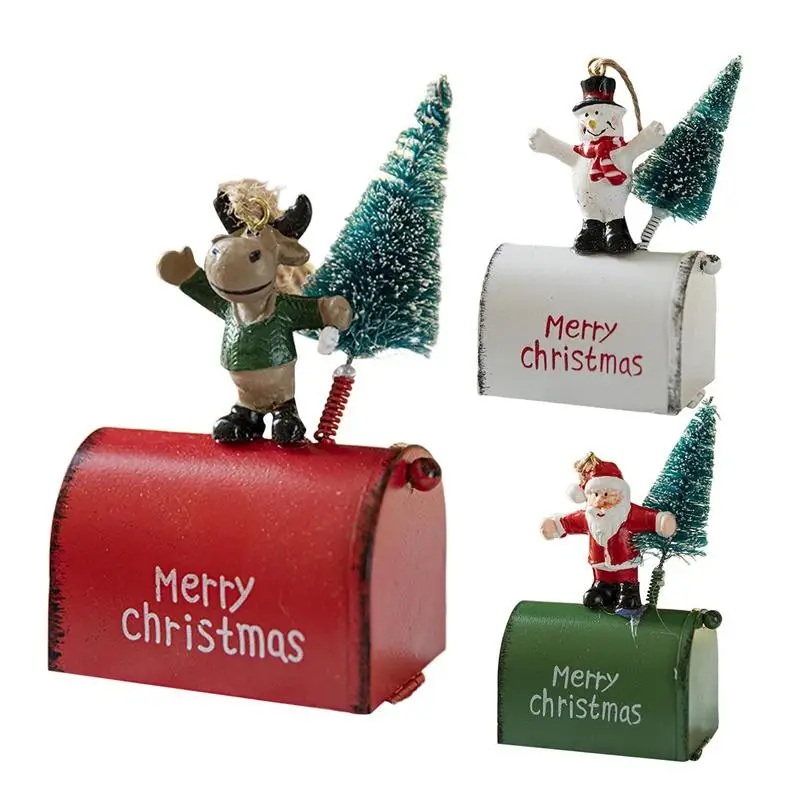 

Christmas Post Box Santa Claus Gnomes Message Post Box Christmas Santa Mailbox Christmas Post Pendant For Tree Decorations