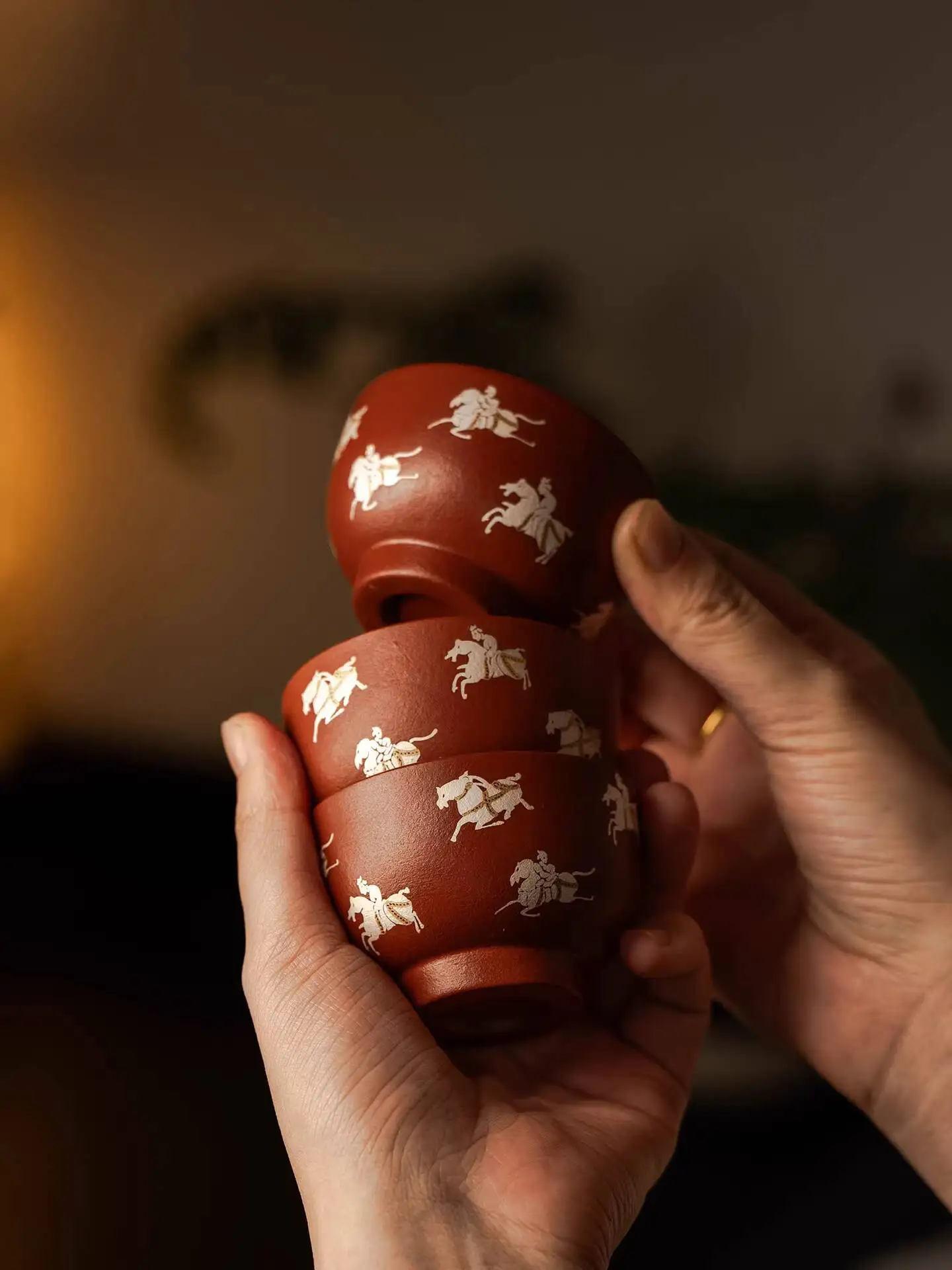 Year Of The Horse Master Zhu Ni Purple Clay Success In Everything, Ceramic Cup, Home Use Kung Fu Tea Set, Gift Giving