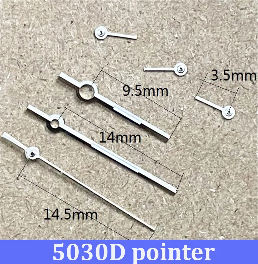 Suitable for 5030D multifunctional quartz movement watch hands hour minute second 6-pin watch accessories