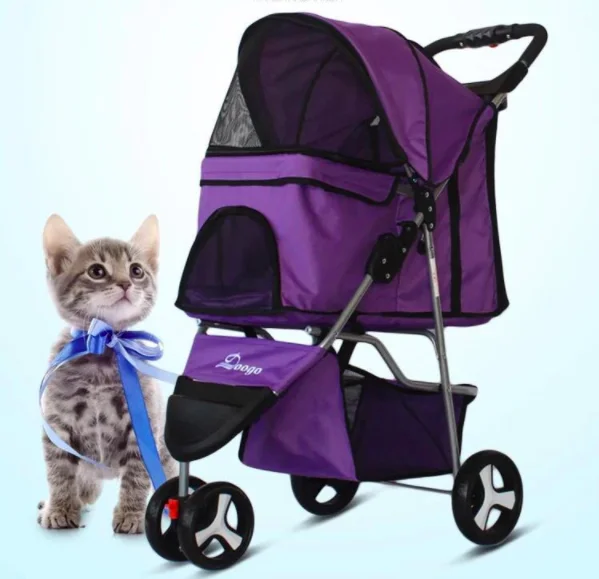 

Best luxury pet cat pram small dog stroller dog carrier 3 wheel travelling aluminium frame baby pet strollers on hand hold up