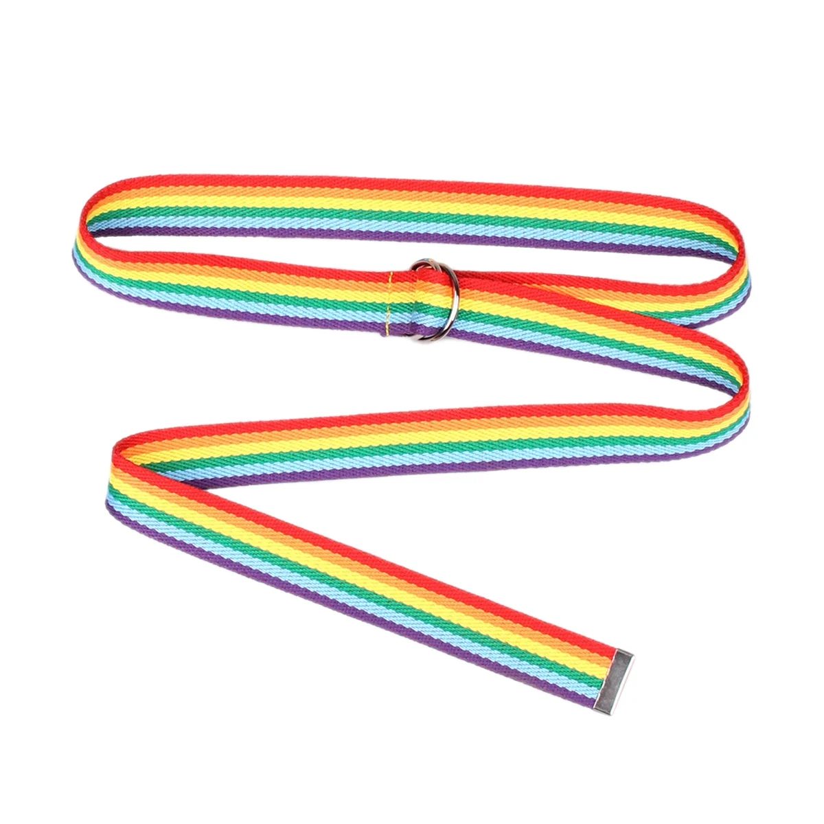 

Women's Double Loop D-Shaped Rainbow Ribbon Casual Wild Long Decorative