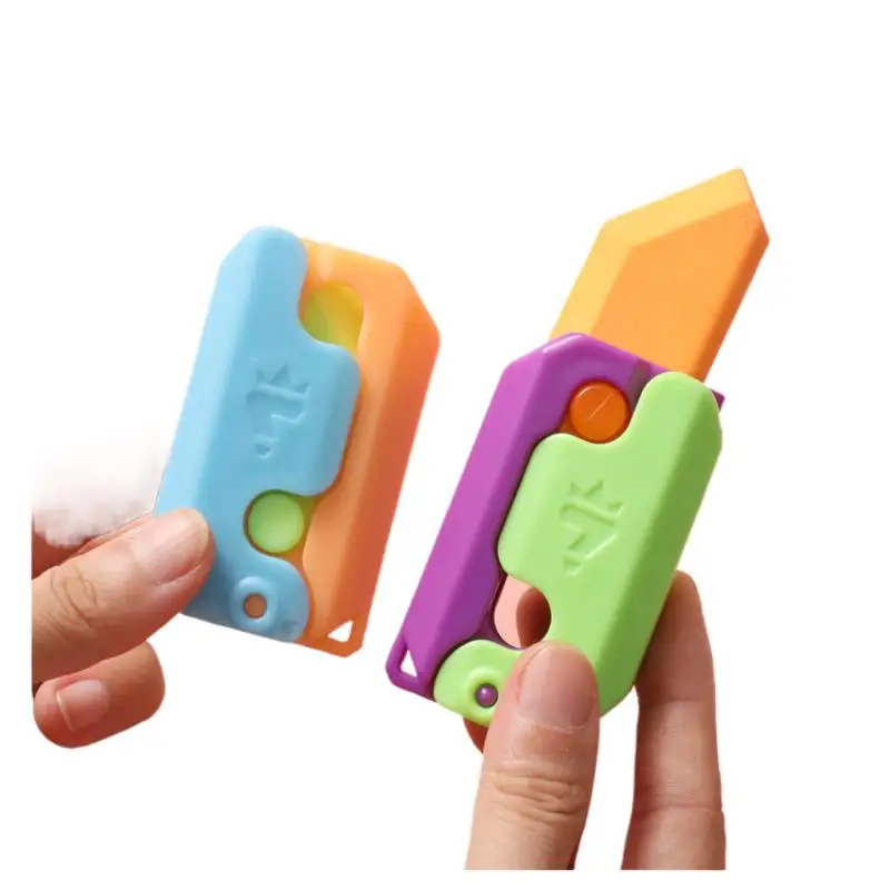 1 Pcs Funny 3D Carrot Knife Toy Eraser, Sensory Toys Anxiety Stress Relief Toy Eraser Anxiety Stress Relief Toy Eraser