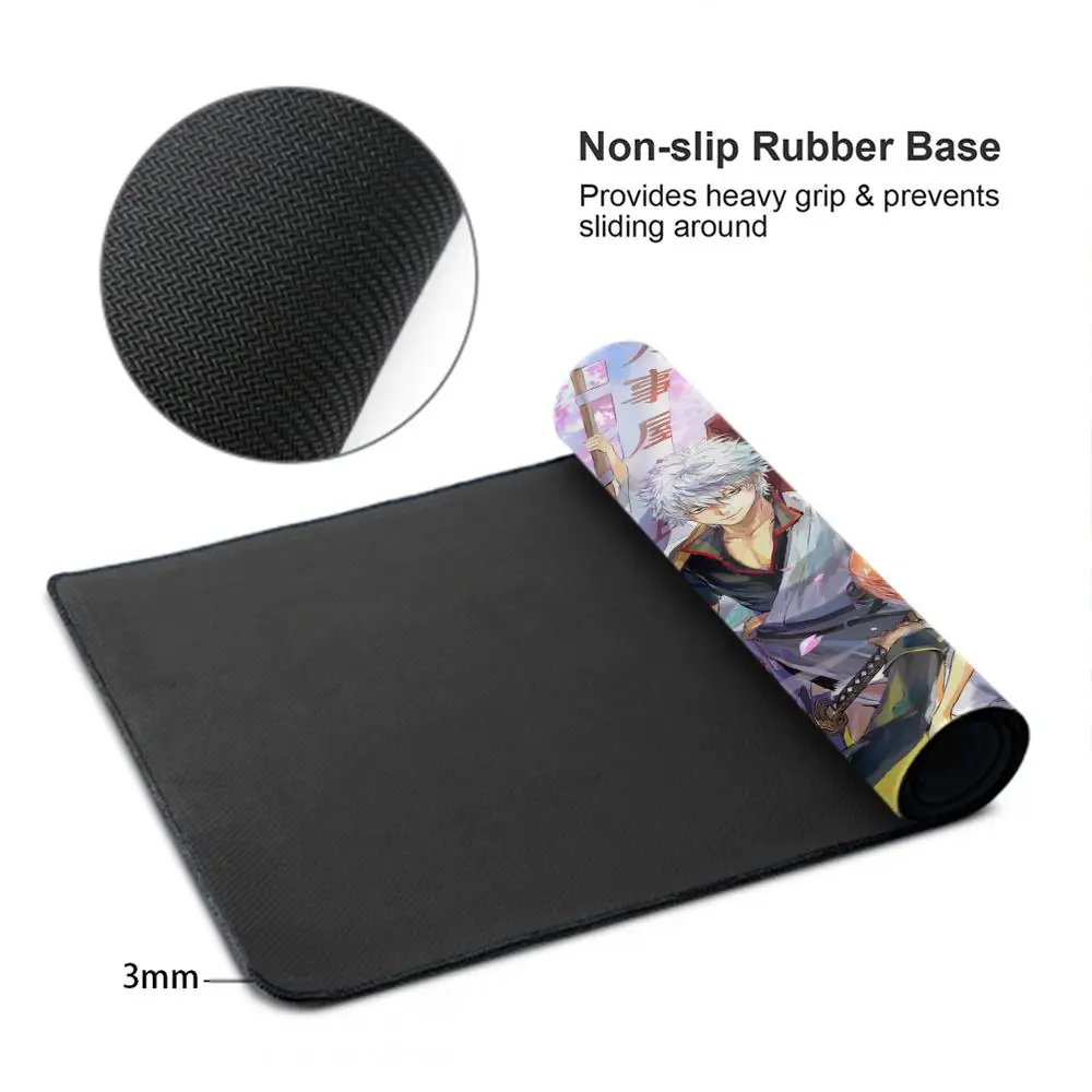 Anime Gintama Mouse Pad Keyboard Mousepad large 600X300 mm Desk Mat PC Gaming High definition printing Table pad