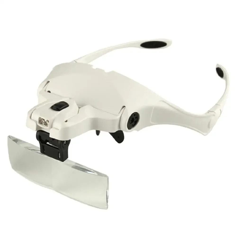 1.0X 1.5X 2.0X 2.5X 3.5X Adjustable 5 Lens Loupe LED Light Headband Magnifier Glass LED Magnifying Glasses With Lamp