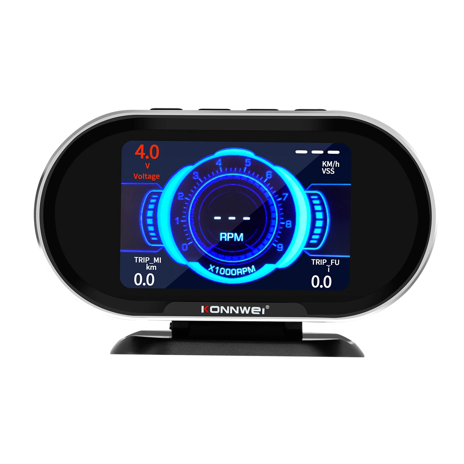Professional Automotive OBD2 Scanner KW206 On-board Computer OBDII Car Digital HUD Fuel Consumption Water Temperature Gauge Tool