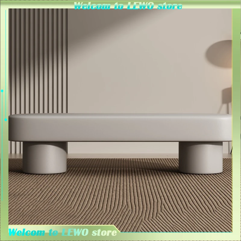 

Waiting Relaxing Foot Stool White Cute Cream Creative Aesthetic Step Stool Fashion Clear Mobili Per La Casa Home Accessories