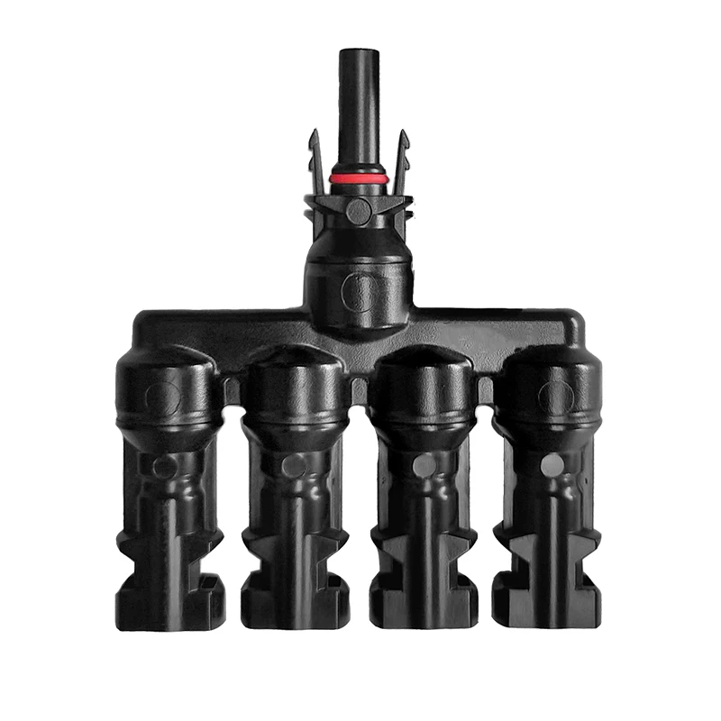 IP67 1000VDC 30A 1-to-4 Y-Branch Solar Connector, PV Branch Splitter Accessories, Efficient Solar Parts for Solar Panel Parallel