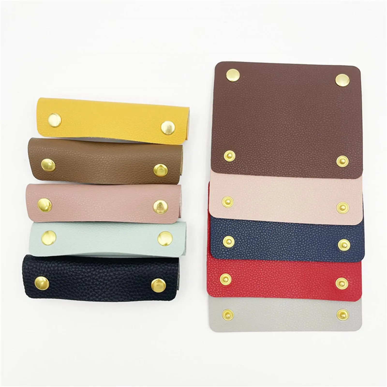 Handbag Grip Sleeve Cover Waterproof Bag Handle Grip Sleeve PU Leather Luggage