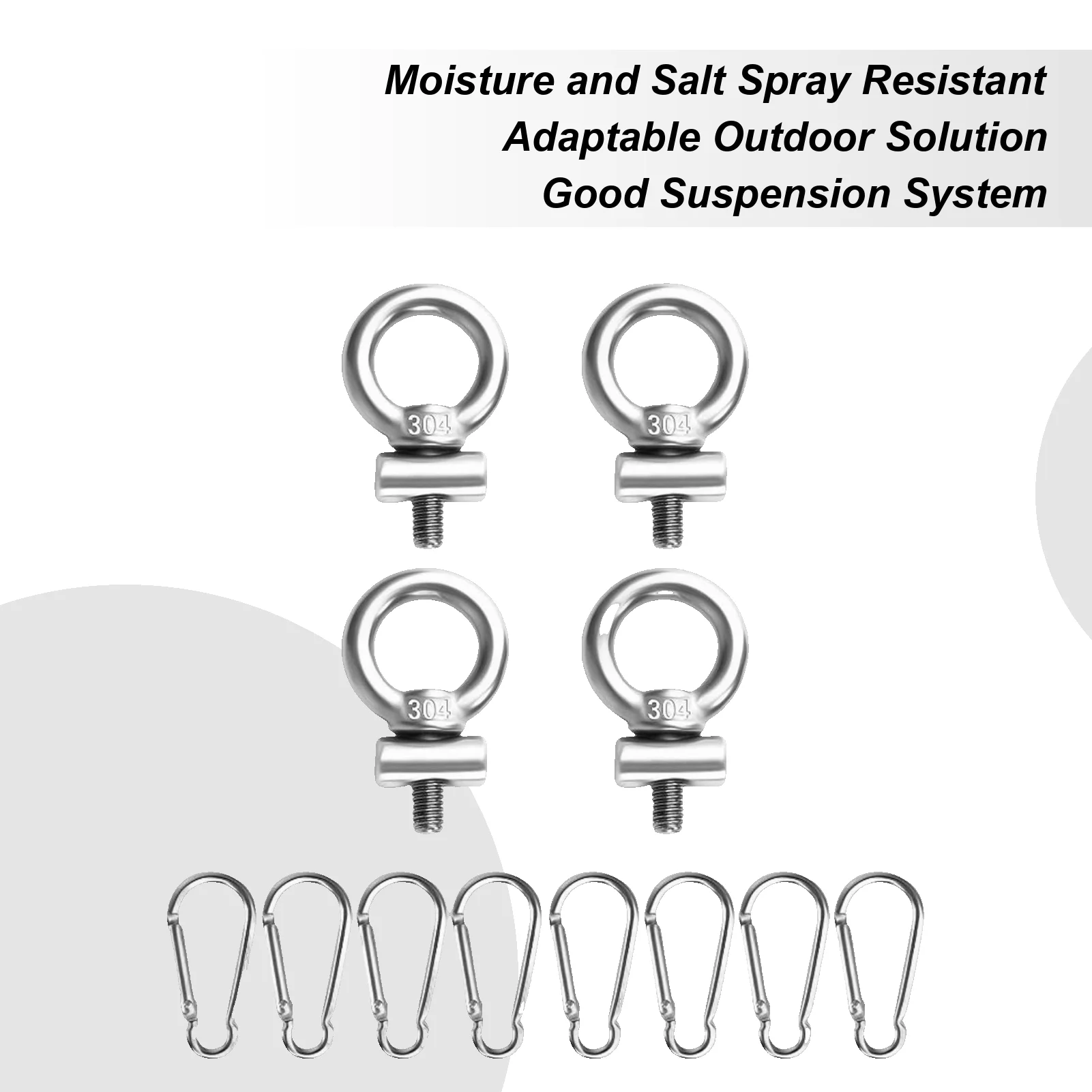 

Track Rail Tie Down Eyelet Track Mount Vertical Tie Down Eye Bolt Secure Kayak Screws Outdoor Parts For Vehicles RV Canoe Tents