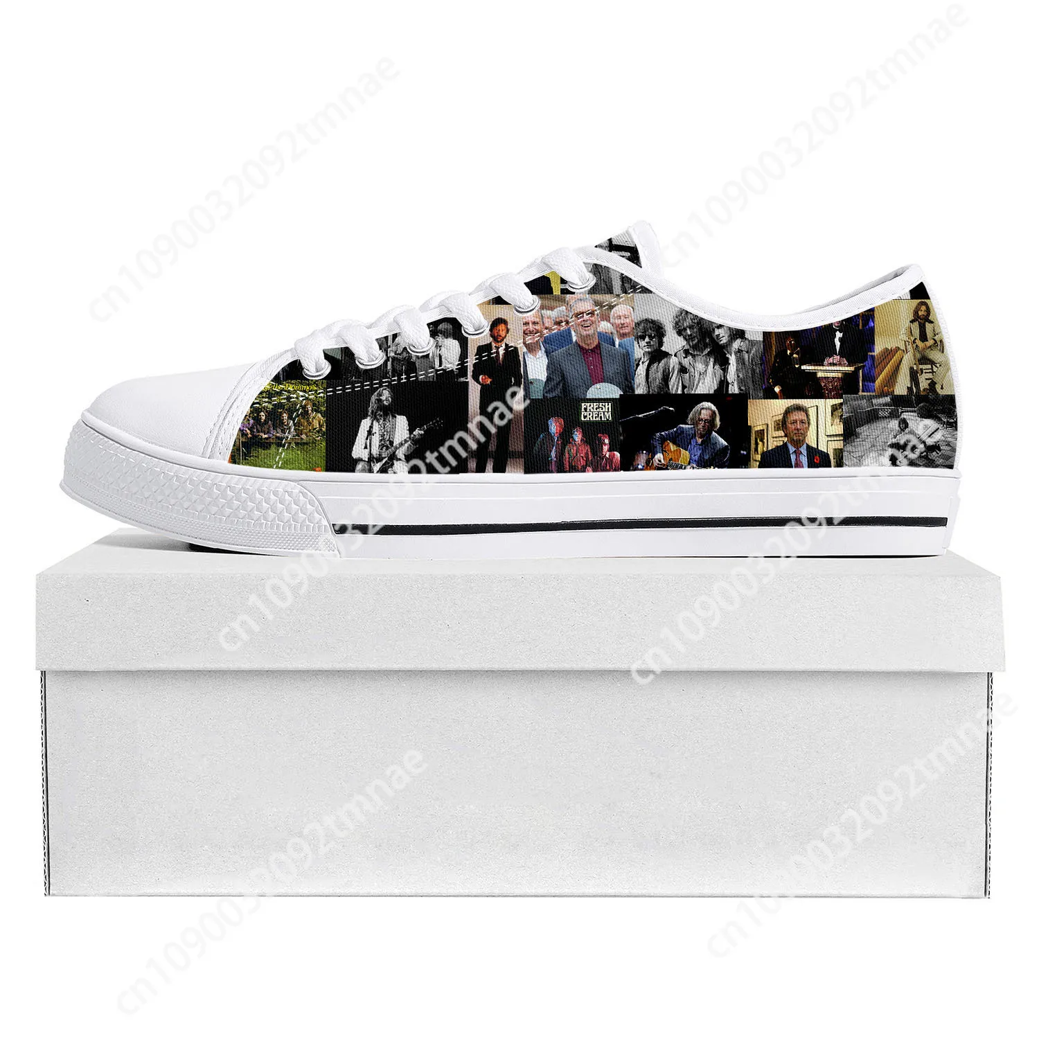 Eric Clapton rock musician guitar Low Top High Quality Sneakers Mens Womens Teenager Canvas Sneaker Couple Shoes Custom Shoe