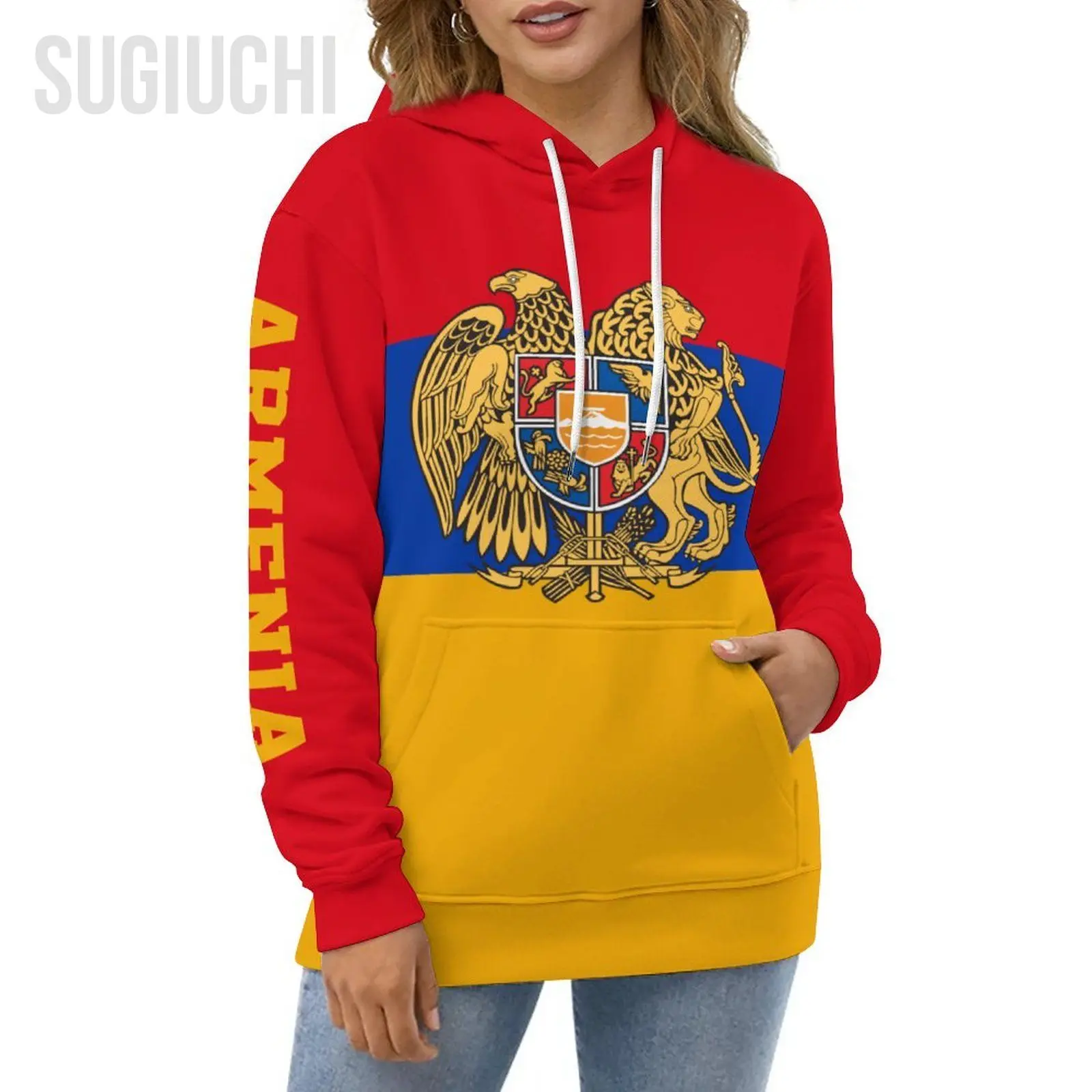 Unisex 3D Hoodie Armenia Flag Men Women Polyester Harajuku Sweatshirt Pullover Hoodies Casual Cool