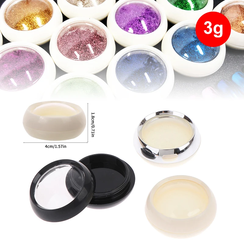 Plastic potten met deksels 3g Lege nagelglitterpoeder Nageldecoratie Strassdoos Hervulbaar schoonheidsproduct en kleine accessoire