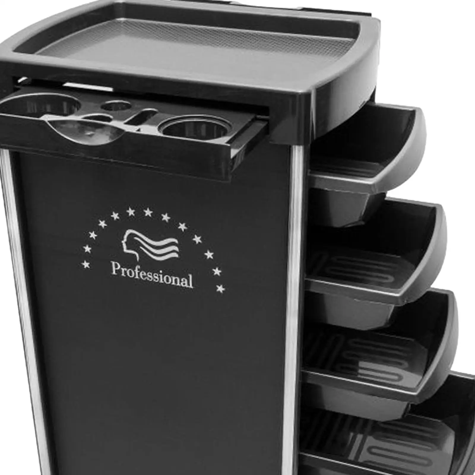 عربة فائدة المتداول للشعر ، عربة صالون ، لوازم التجميل ، المصممون