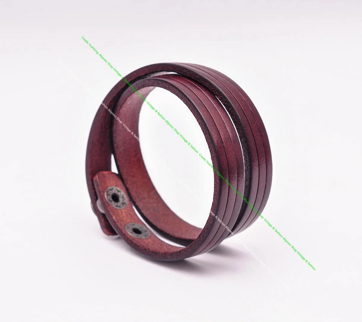 Ручная работа, повседневный Байкерский качественный коричневый полосатый браслет из воловьей кожи, Вег, натуральная кожа, 2 браслета, браслет на запястье