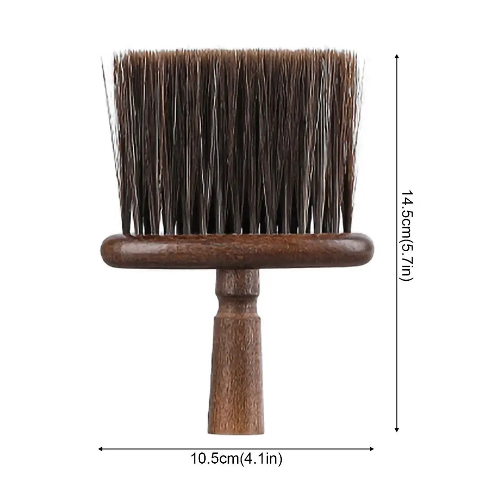 Wooden Coffee Cleaning Brush Soft Bristles Powder Dusting Keyboard Brush Multifunctional Crank Handle Dust Removal Brush