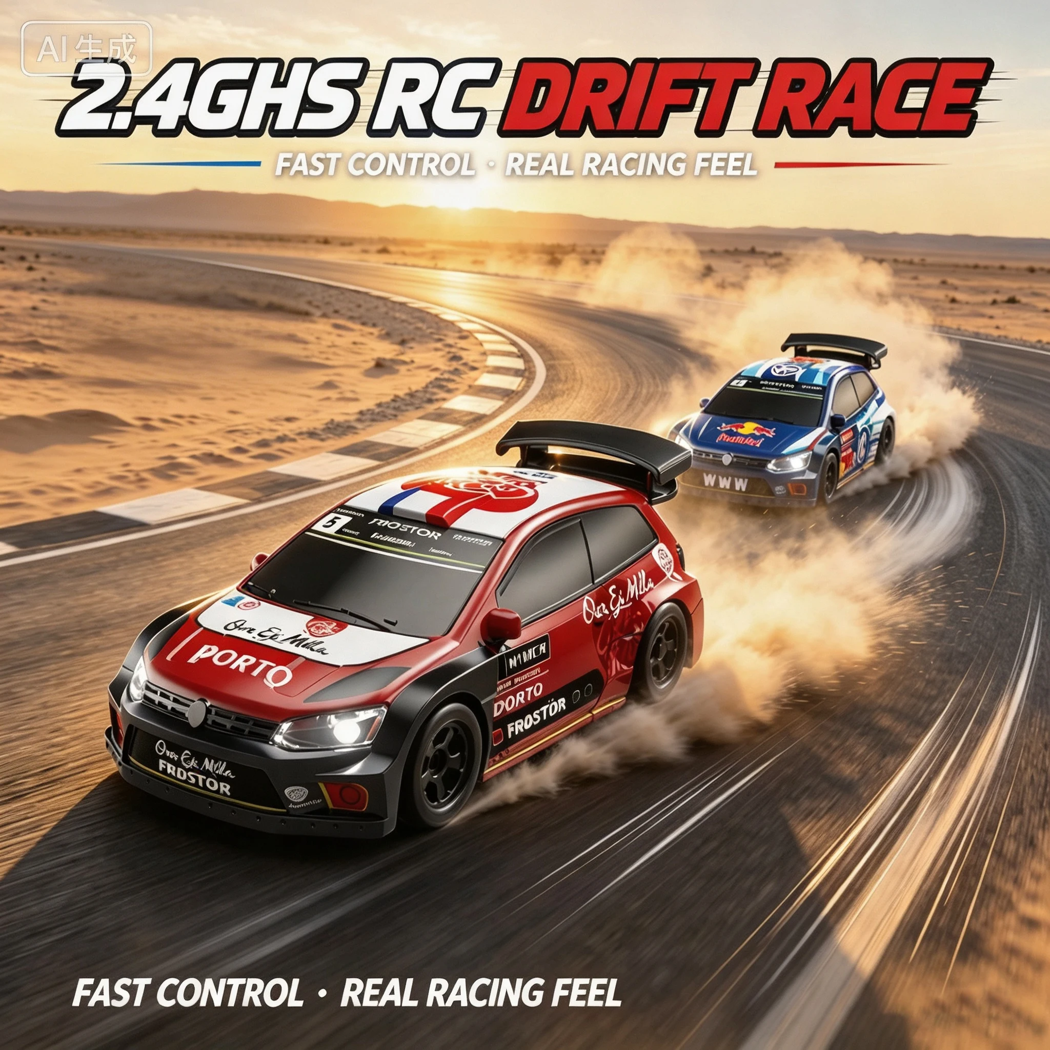 1/64 RC Drift Rally Car, 2.4G Four Wheel Drive Mini Model, Children's Desktop Remote Control Toy Gift