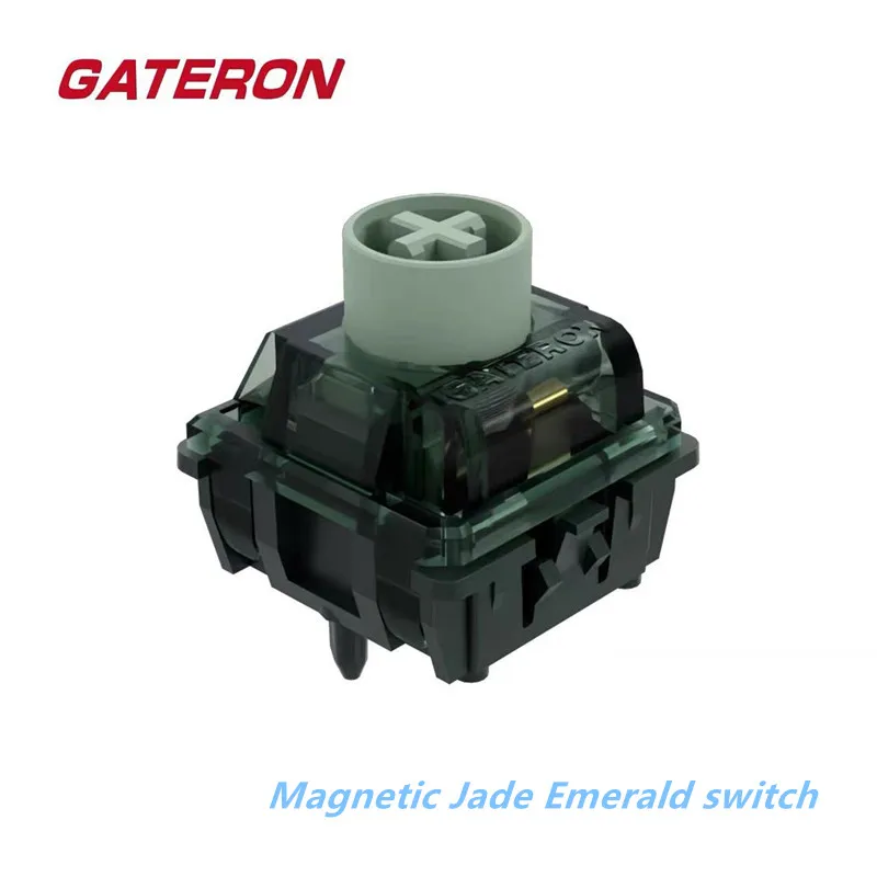 

GATERON Magnetic Jade Emerald Switch, Tactile, Freely setting pre-travel, Hall Sensor Effect for Magnetic Keyboard Gaming Office