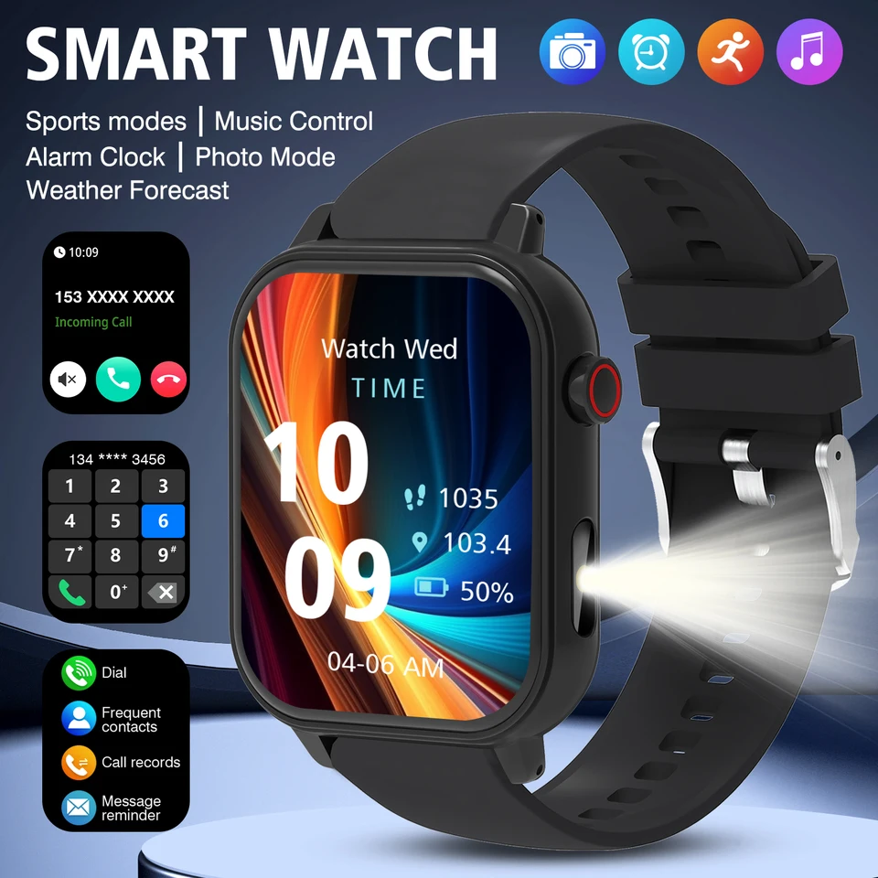 Smartwatch for Men Women Wireless Calling Sports Modes