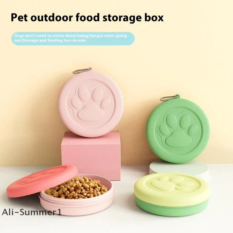【E】1pc Pet Travel Bowl Pet Out - Food E Snacks recension och pris