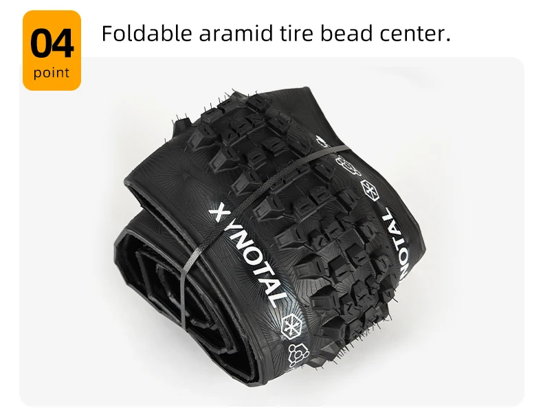 Continental Xynotal Mountainbike-Reifenfelge 27,5/29 MTB Tubeless Ready Anti Puncture 180TPI Faltreifen Off-Road Downhill-Reifen – Detail 6