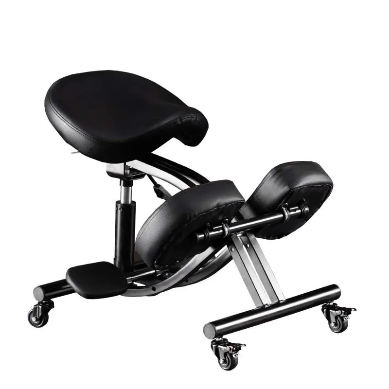 Kneeling Chair Adult Ergonomic Correction Chair Saddle Chair Double Cushion Adjustable Anti-Hunchback Position Learning