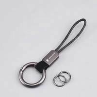 Sale Snow Peak Black PU Tag Motorcycle Aviation Keychain Backpack Pendant Accessories