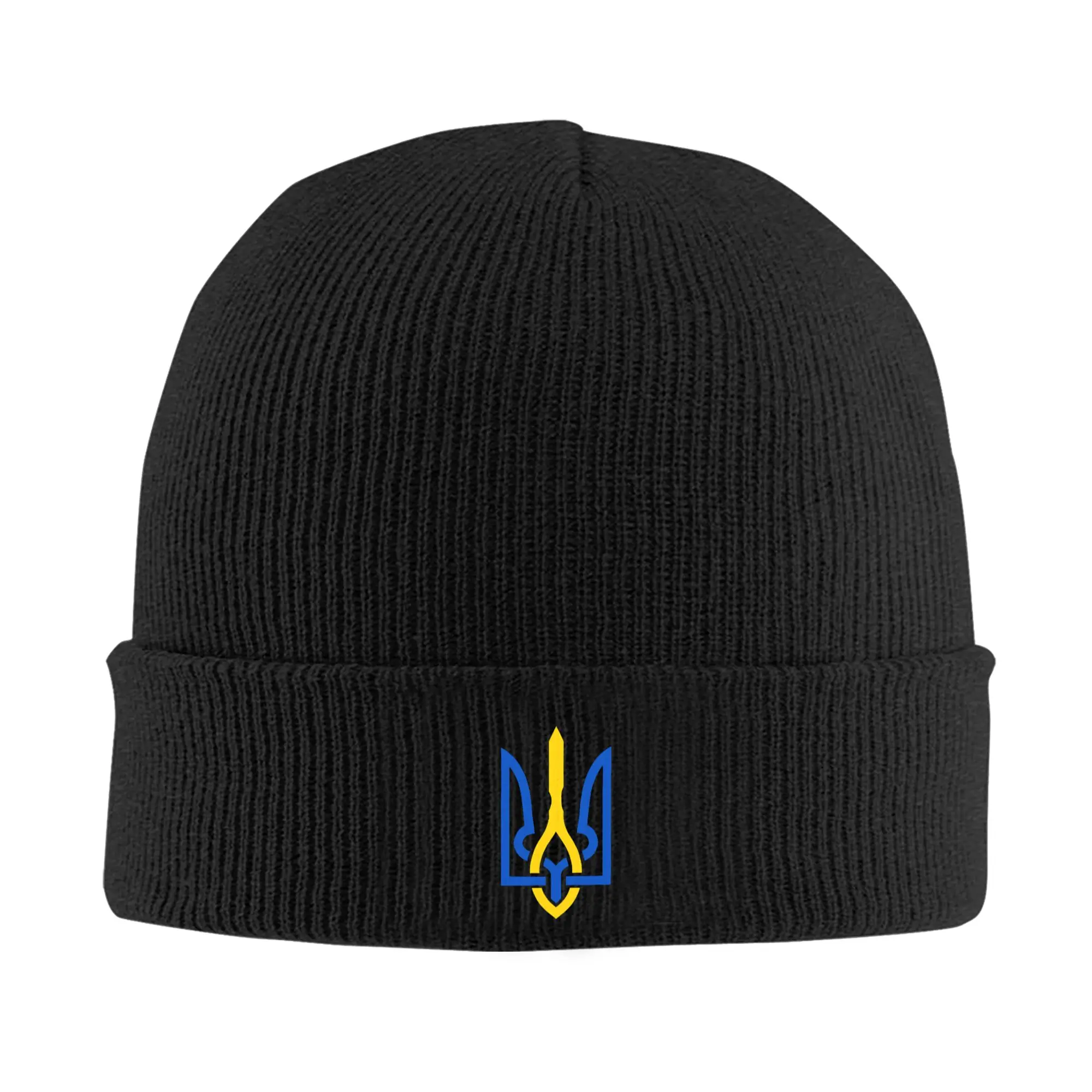 

Men Women Ukrainian Flag Beanie Hats Street Knit Hat Spring Gym Caps Pattern Warm Soft Bonnet Hats