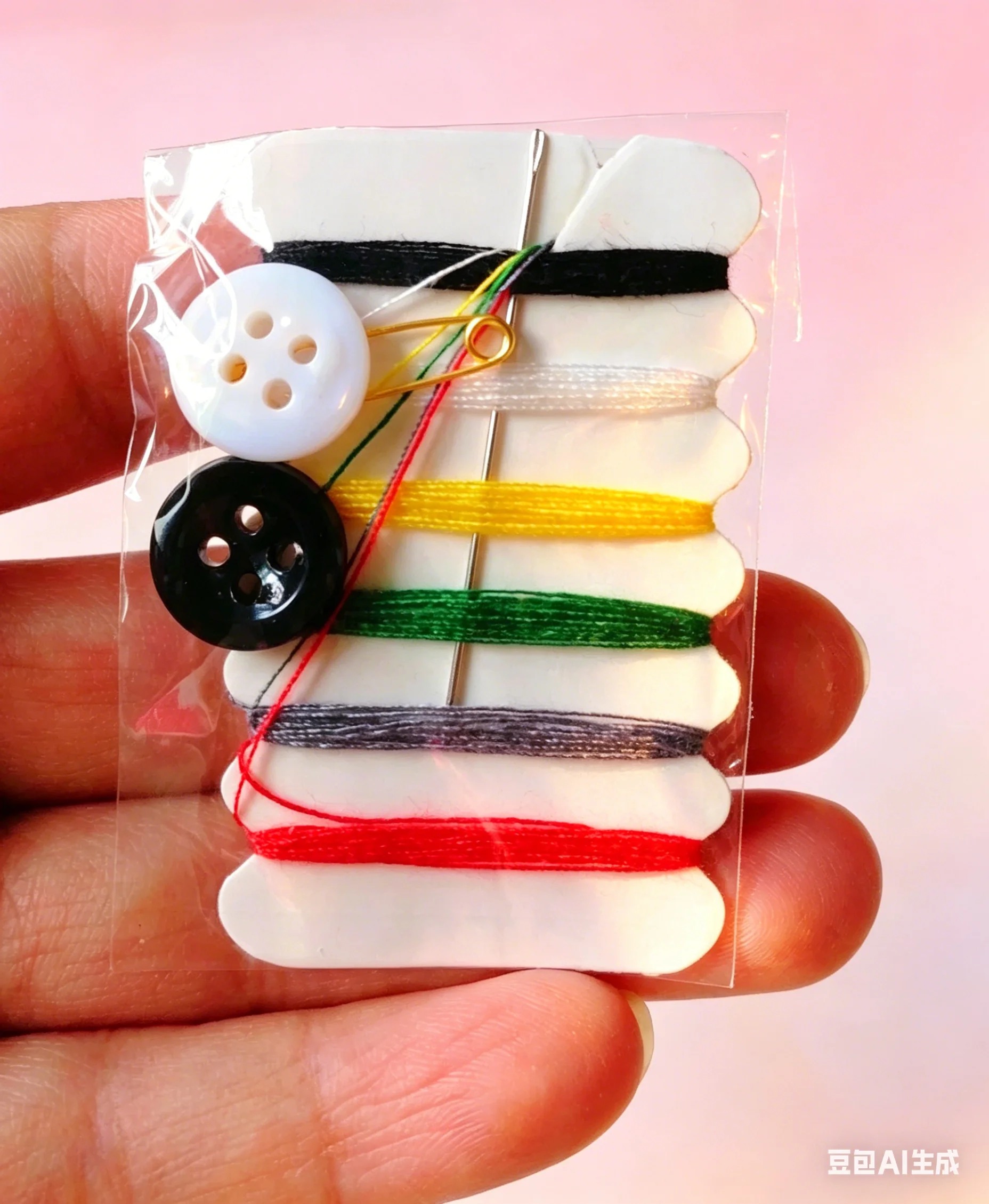 1Pcs Hotel Sewing Kit Finger Thimble Platform Needle Threader Household Portable Mini Sewing Bag