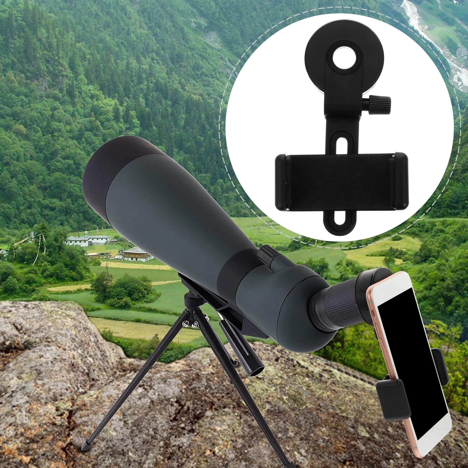 

Phone Holder for Telescope Phone Photography Adapter Black Abs Cellphone St Mount Astronomical Camera Accessory
