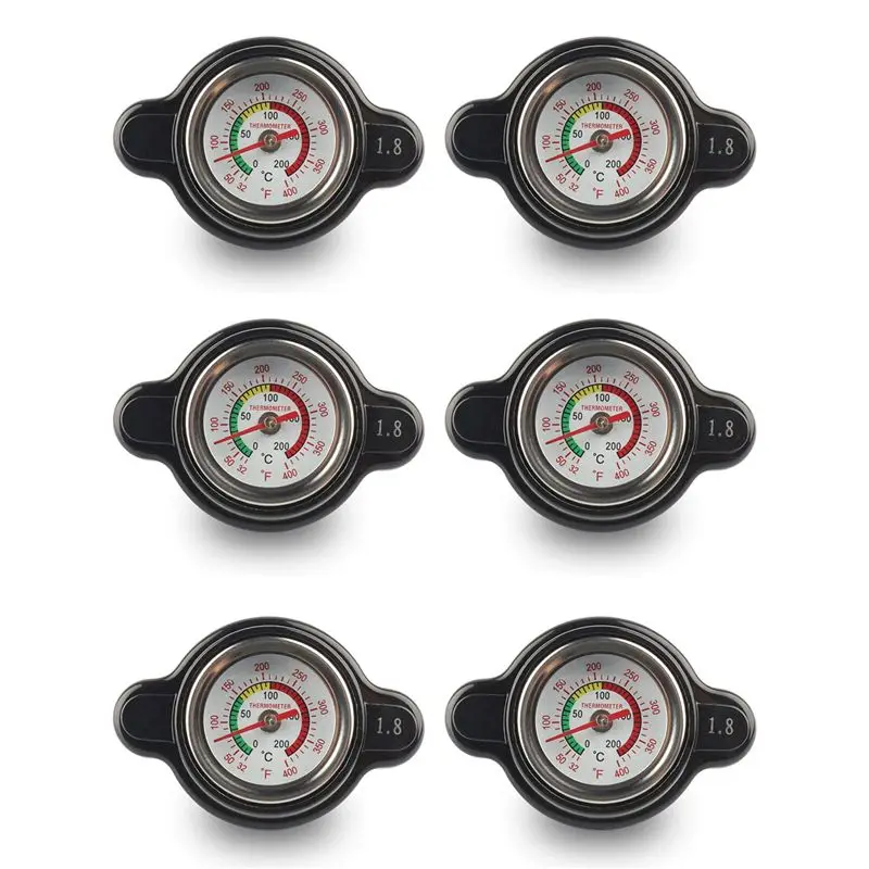 Strange 6X High Pressure Radiator Cap With Temperature Gauge, 1.8 Bar Radiator Cap 25.6Psi For Honda, Kawasaki, ,